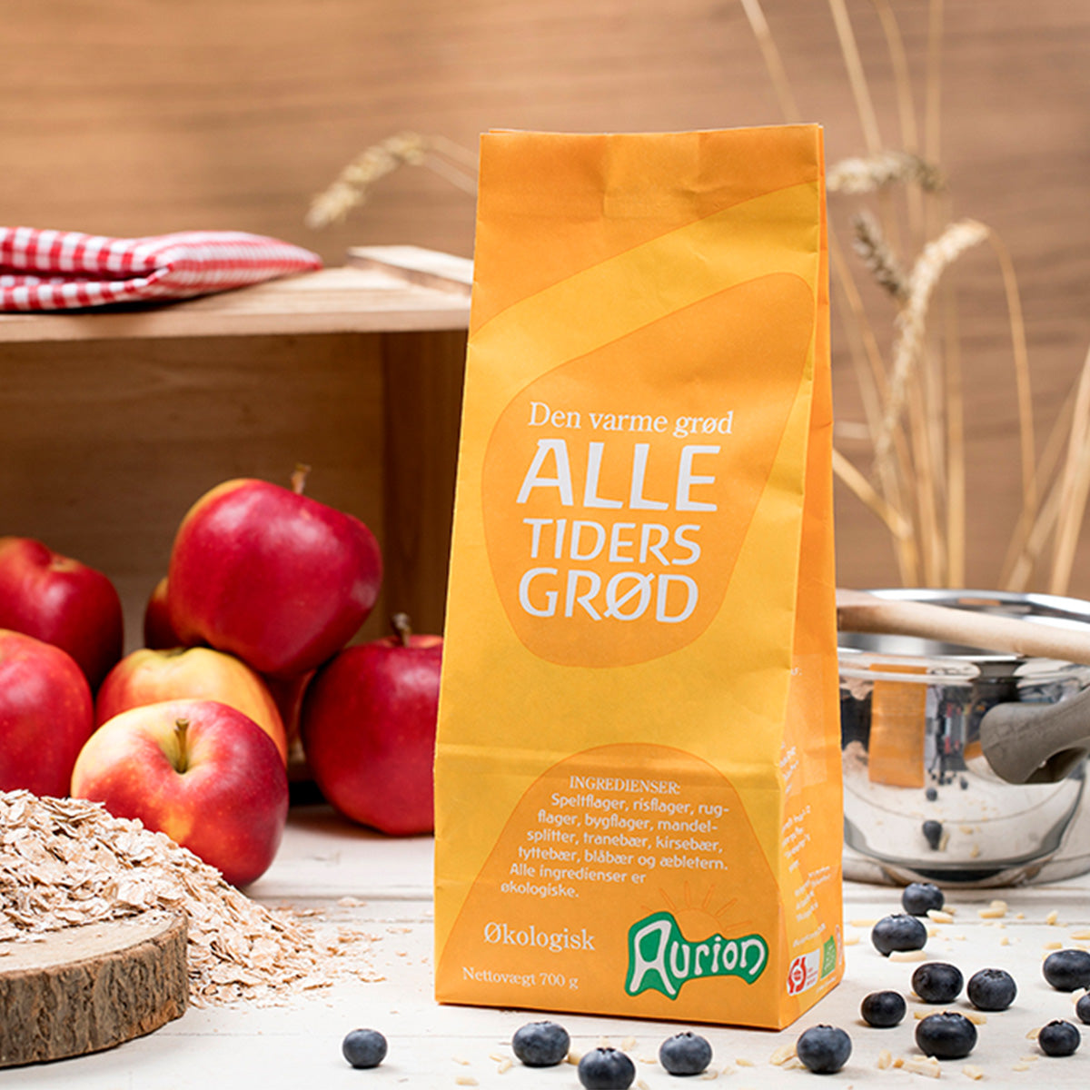 Aurion Alletiders Grød Økologisk | 700 gr fra Aurion på Mecindo.dk