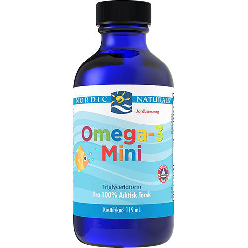 Nordic Naturals Omega 3 Mini M. Jordbærsmag | 119 ml fra Nordic Naturals på Mecindo.dk
