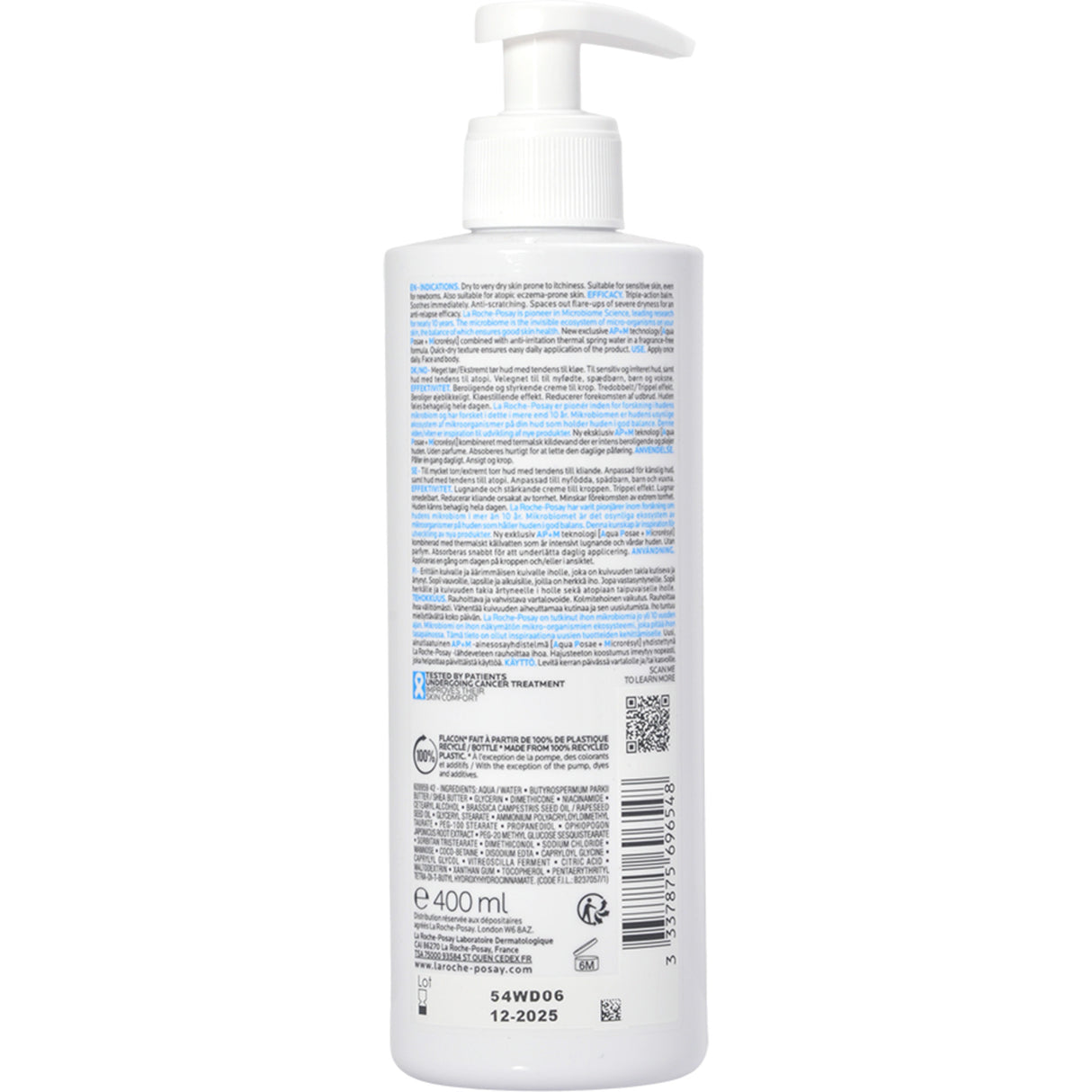 La Roche Posay Lipikar Baume Ap+m | 400 ml fra La Roche Posay på Mecindo.dk