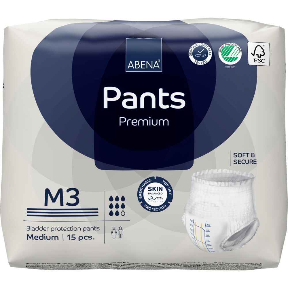 Abena Premium Pants M3 | Str. M fra Abena på Mecindo.dk