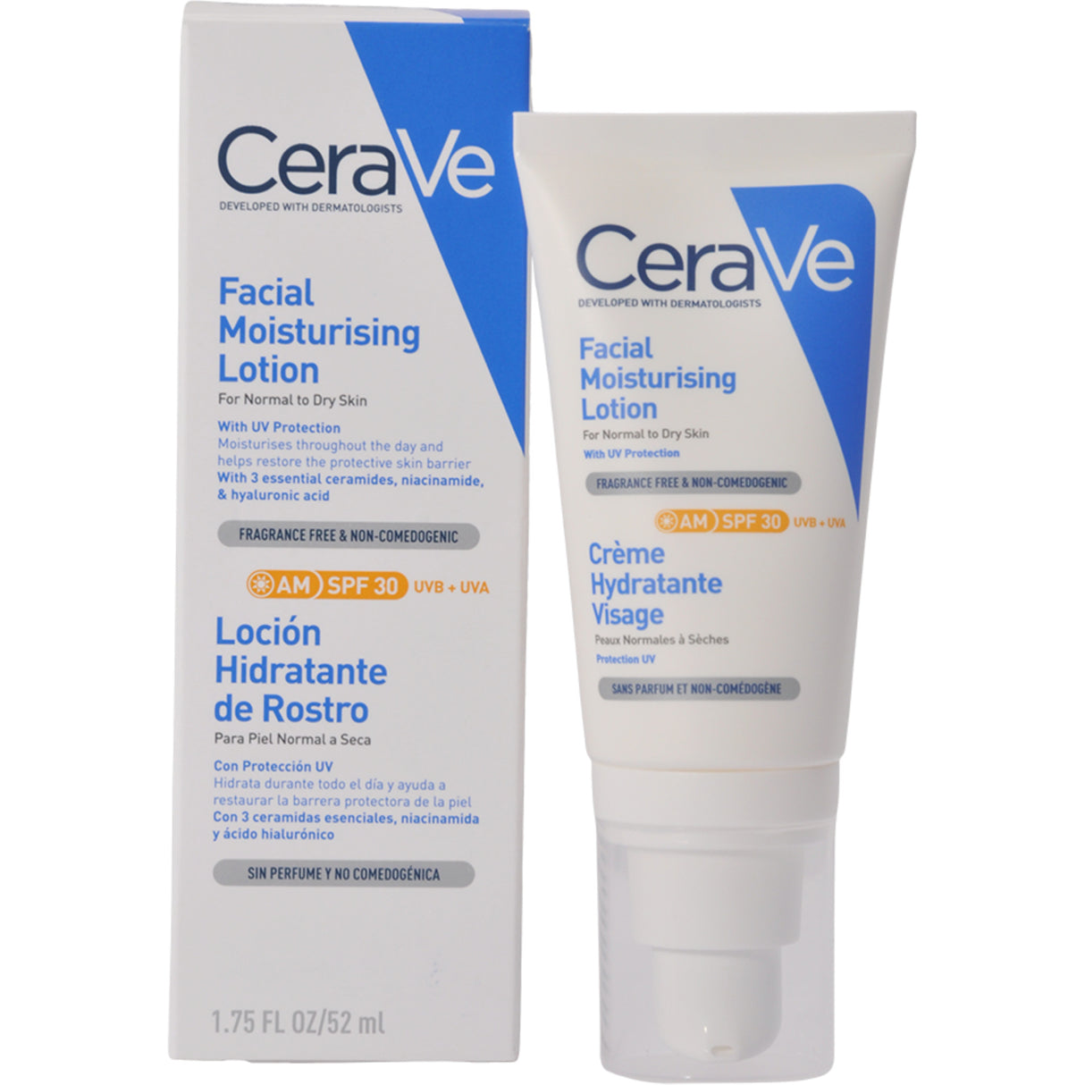 CeraVe Facial Moisturising Lotion Am Spf30 | 52 ml fra CeraVe på Mecindo.dk