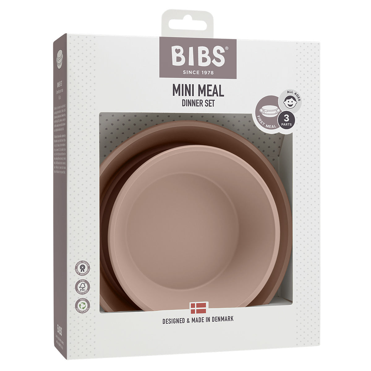 BIBS Dinner Set Blush fra BIBS på Mecindo.dk