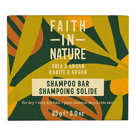 Faith in Nature Shampoo Bar (85 gr) | Shea & Argan fra Faith in Nature på Mecindo.dk