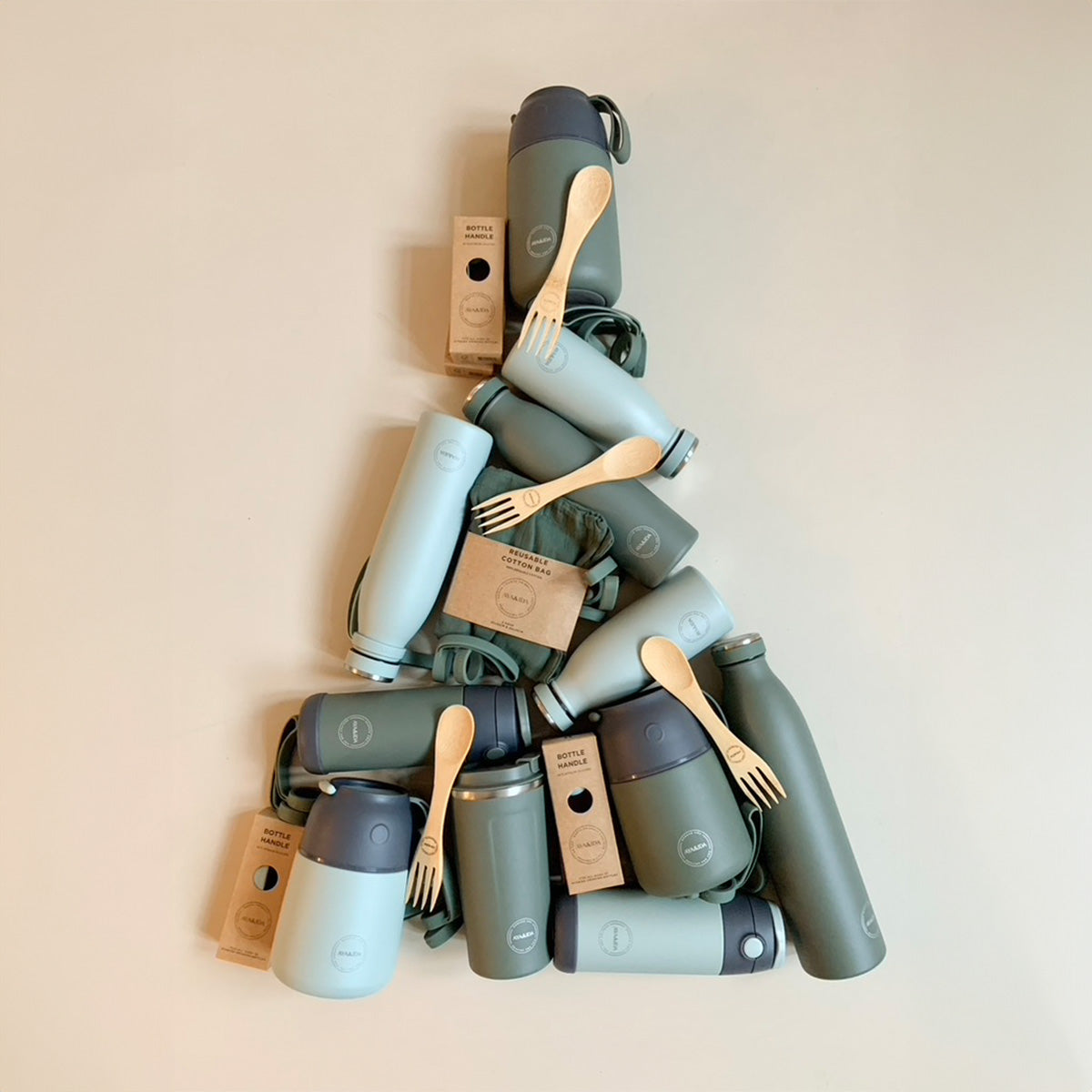 AYA&IDA Drinking Bottle 350ml | Mint Green fra AYA&IDA på Mecindo.dk