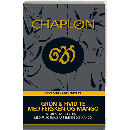 Chaplon Grøn/hvid Te Fersken Og Mango Refill Økologisk | 100 gr fra Chaplon på Mecindo.dk