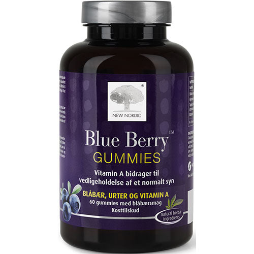 New Nordic Blue Berry Gummies | 60 gummies fra New Nordic på Mecindo.dk
