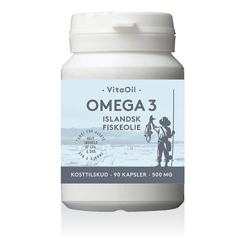 VitaOil Omega-3 Fiskeoliekapsler | 90 kapsler fra VitaOil på Mecindo.dk