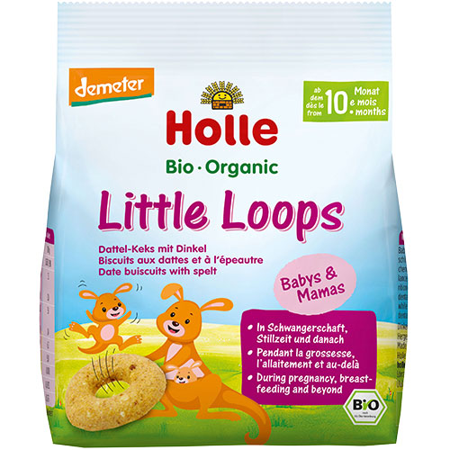 Holle Little Loops Speltkiks Ø Demeter | 80 gr fra Holle på Mecindo.dk