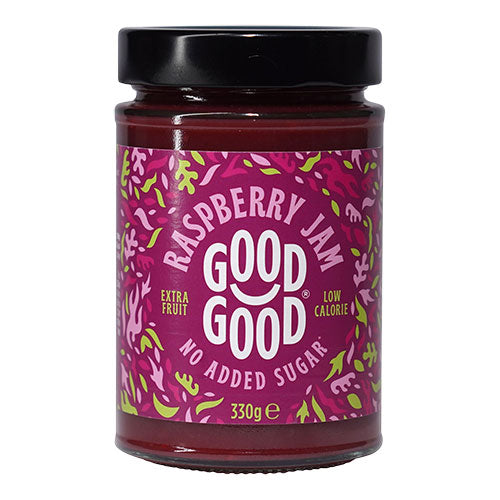 Good Good Stevia Hindbærmarmelade | 330 gr fra Good Good på Mecindo.dk