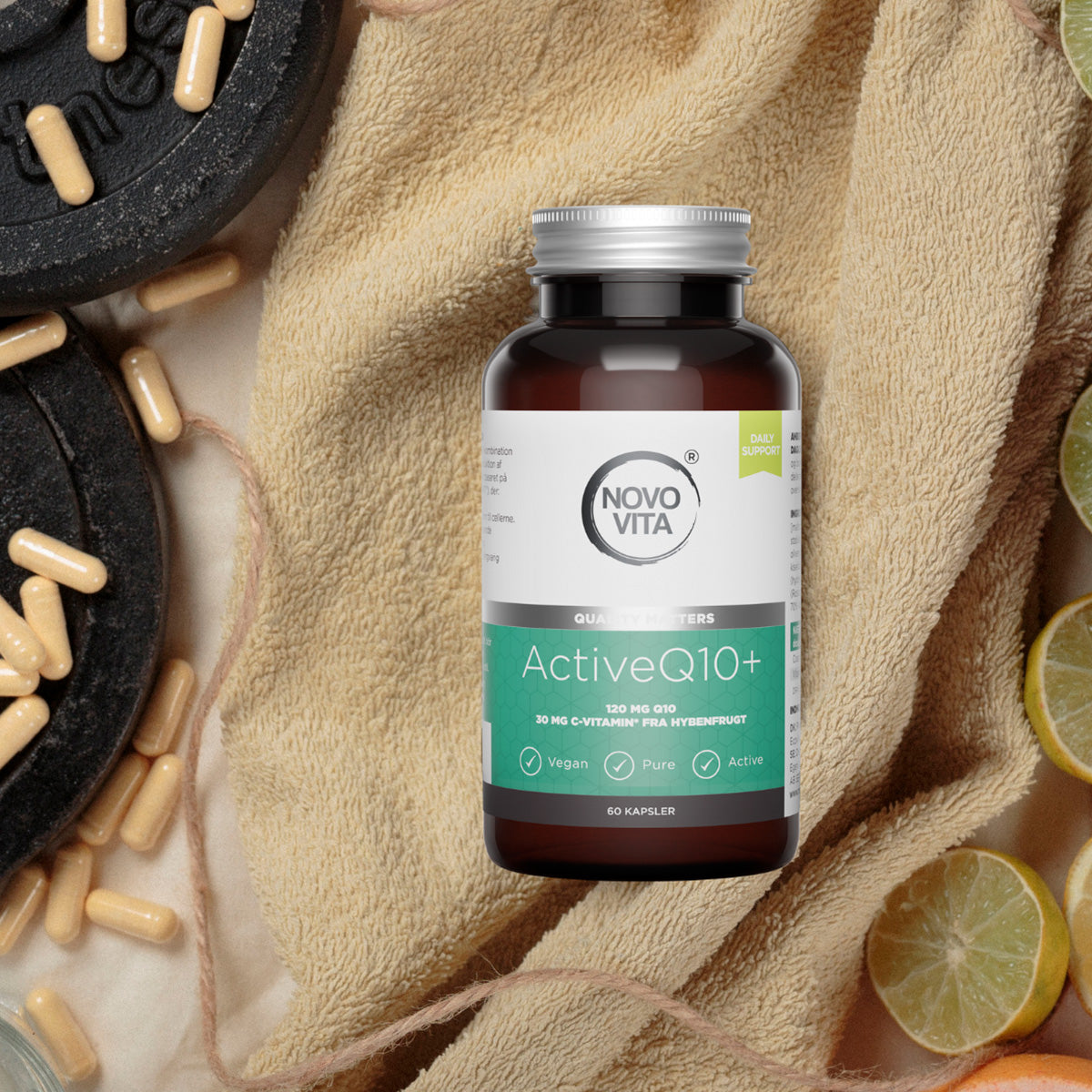 Novo Vita Active Q10+ | 60 kapsler fra Novo Vita på Mecindo.dk