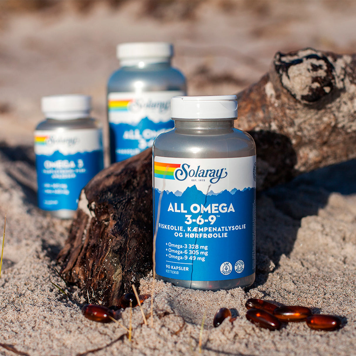 Solaray All Omega 3-6-9 | 90 kapsler fra Solaray på Mecindo.dk