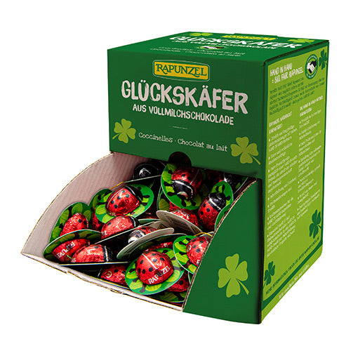 Rapunzel Mariehøns lys chokolade m. trøffelfyld 4,7g Økologisk ca. 170 stk | 800 gr fra Rapunzel på Mecindo.dk