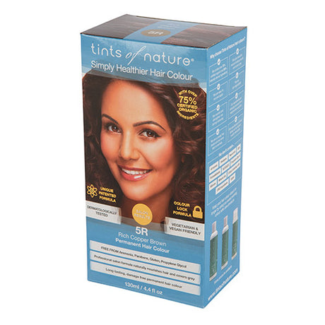 Tints of nature Permanent Hårfarve 5r Rich Copper Brown | 130 ml fra Tints of nature på Mecindo.dk