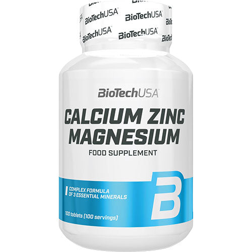 BioTechUSA Calcium Zinc Magnesium | 100 TAB fra BioTechUSA på Mecindo.dk