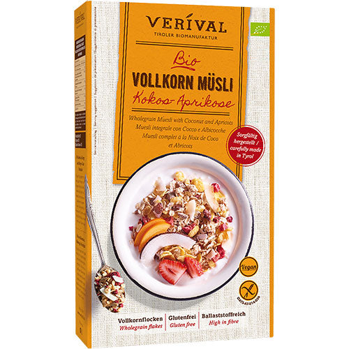 Verival Müsli Kokos-aprikos Økologisk | 325 gr fra Verival på Mecindo.dk