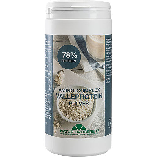 Natur-Drogeriet Amino-complex 77% Valleprotein | 400 gr fra Natur-Drogeriet på Mecindo.dk