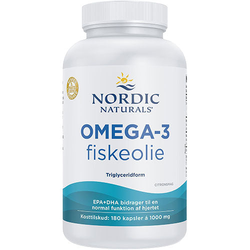 Nordic Naturals Omega 3 M. Citrussmag | 180 kapsler fra Nordic Naturals på Mecindo.dk