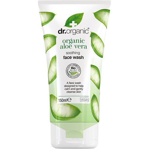 Dr. Organic Aloe Vera Soothing Face Wash | 150 ml fra Dr. Organic på Mecindo.dk