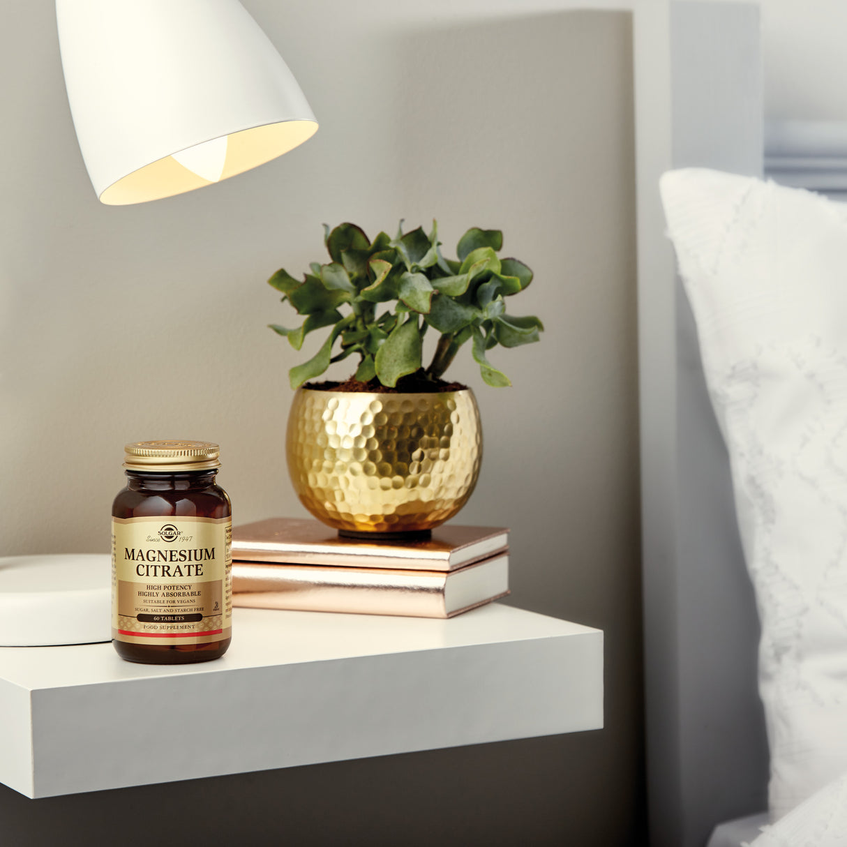 Solgar Magnesium Citrate 200 Mg | 60 Tabl. fra Solgar på Mecindo.dk