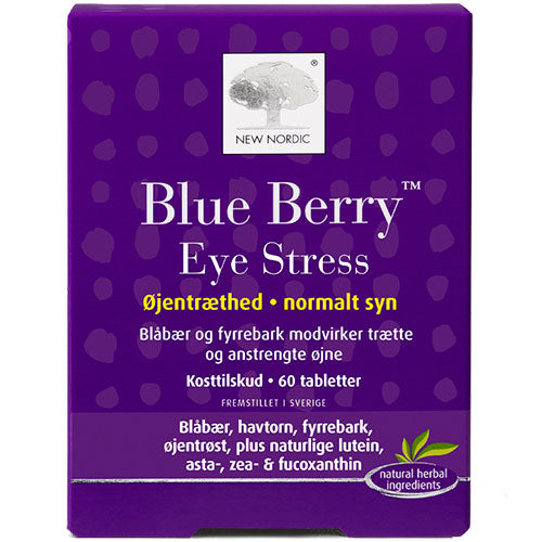 New Nordic Blue Berry Eye Stress | 60 Tabl. fra New Nordic på Mecindo.dk