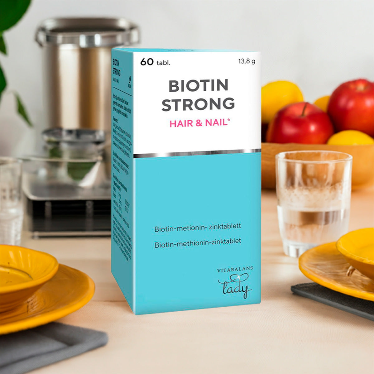 Vitabalans Lady Biotin Strong | 60 Tabl. fra Vitabalans Lady på Mecindo.dk