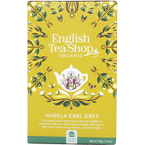 English Tea Shop Vanilla Earl Grey Te Økologisk | 20 br