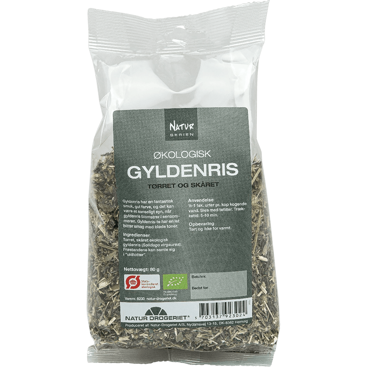 Natur-Drogeriet Gyldenris Tørret og Skåret Økologisk | 80 g