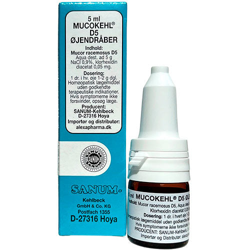 Sanum Mucokehl Øjendråber D5 | 5 ml fra Sanum på Mecindo.dk