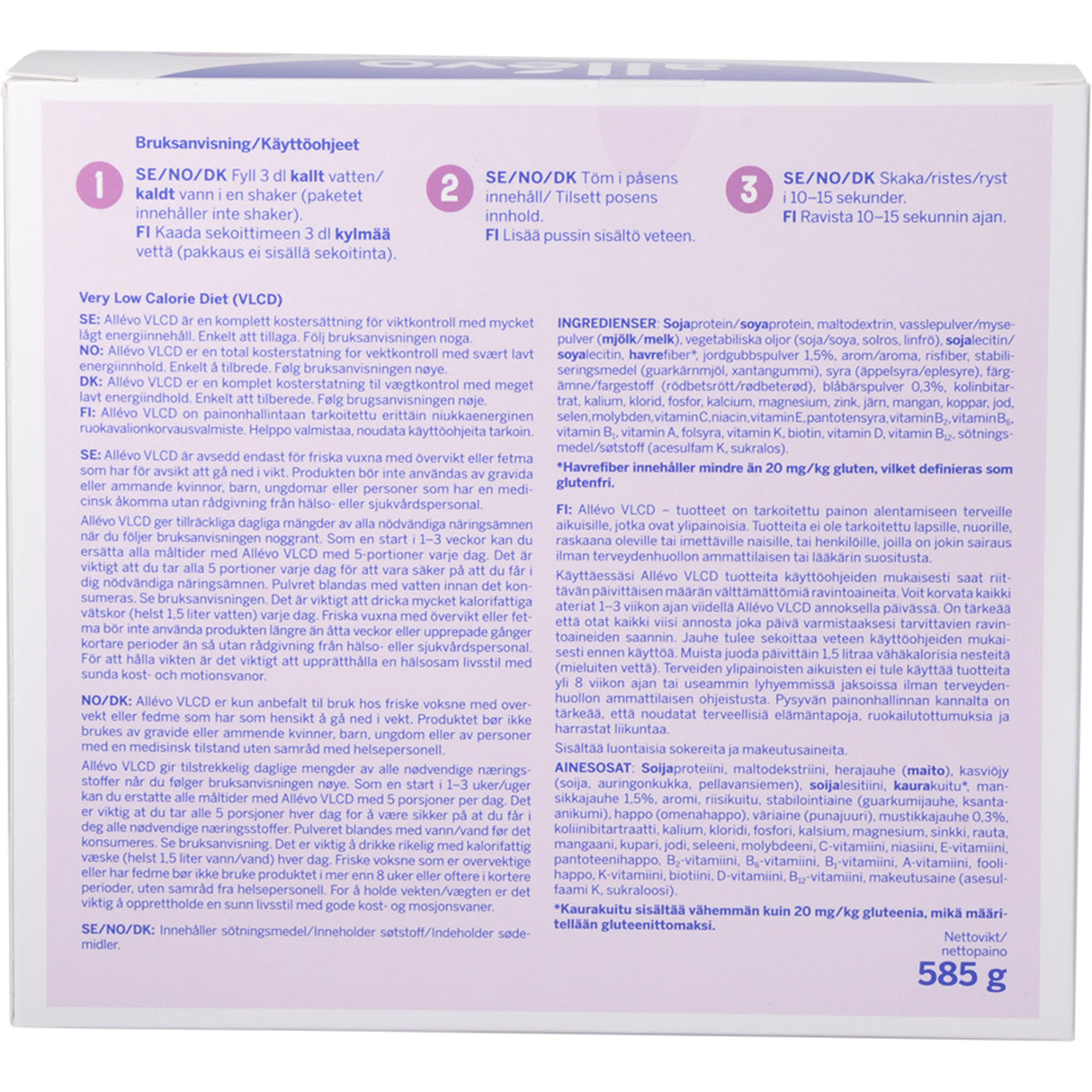 Allevo Shake Skovbær Vlcd fra Allevo på Mecindo.dk