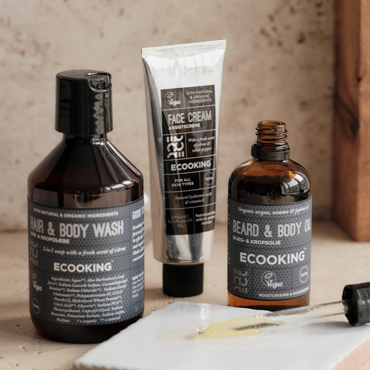 Ecooking Skæg- Og Kropsolie | 100 ml fra Ecooking på Mecindo.dk