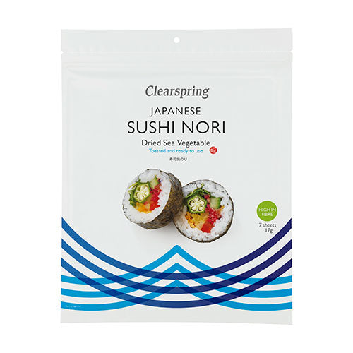 Clearspring Nori Sushi Ristede Plader | 17 gr fra Clearspring på Mecindo.dk