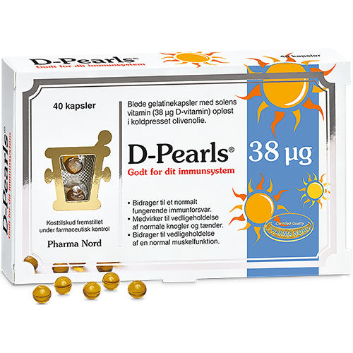 Pharma Nord Bio-d-pearls (D3 Vitamin) | 40 kapsler fra Pharma Nord på Mecindo.dk