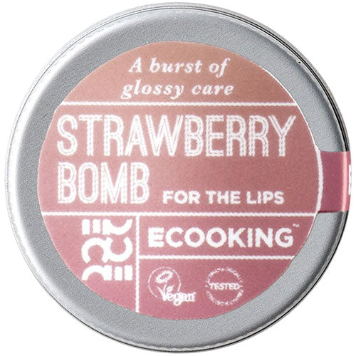 Ecooking Strawberry Bomb For The Lips | 15 ML fra Ecooking på Mecindo.dk