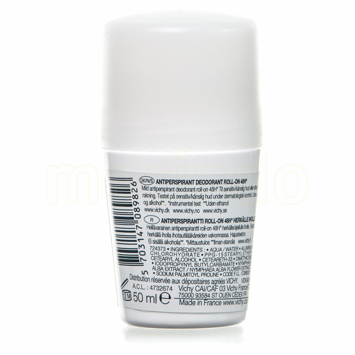 Vichy Antiperspirant 48hr Deo Roll-on u./Parfume fra Vichy på Mecindo.dk