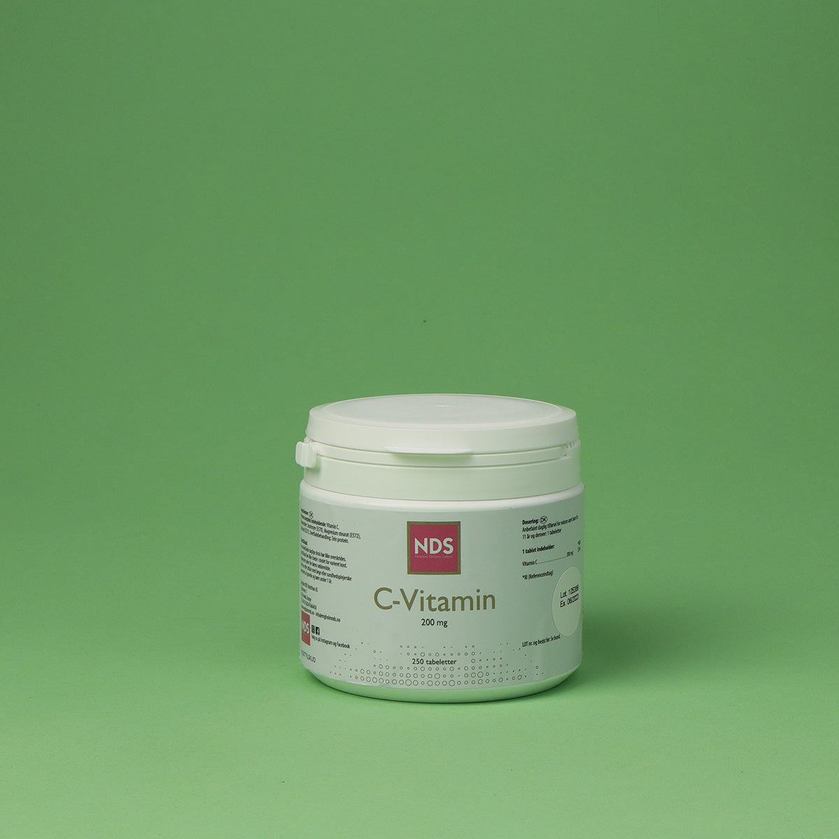 NDS C-200 Vitamin | 250 Tabl. fra NDS på Mecindo.dk