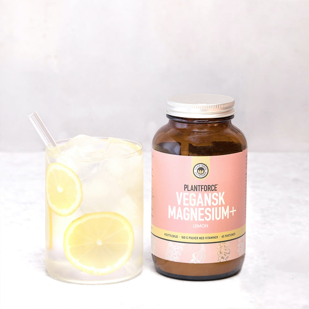 Plantforce Vegansk Magnesium + Lemon | 160 gr fra Plantforce på Mecindo.dk