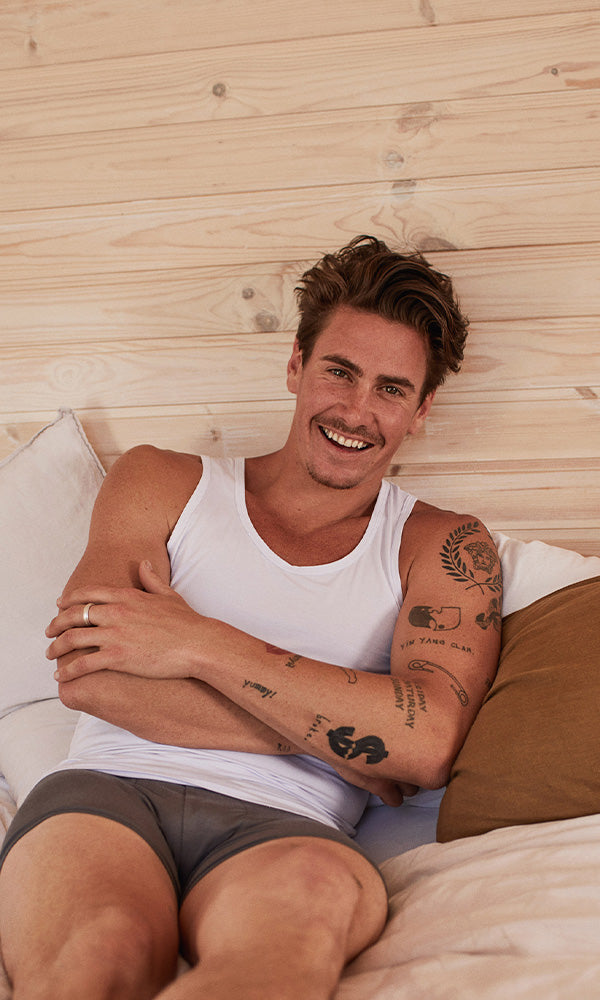 Boody Men´s Singlet Hvid | Str. Xl fra Boody på Mecindo.dk