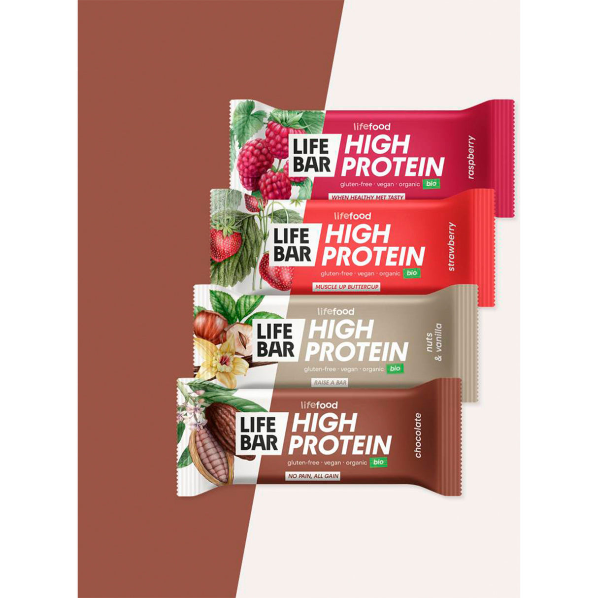 Lifebar Proteinbar M. Nødder Og Vanilje Økologisk | 40 gr fra Lifefood på Mecindo.dk