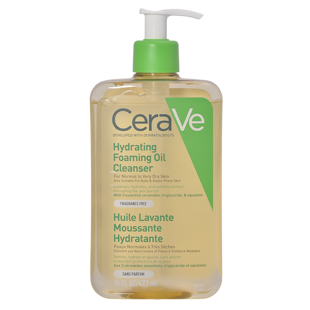 CeraVe Hydrating Foaming Oil Cleanser | 473 ml fra CeraVe på Mecindo.dk