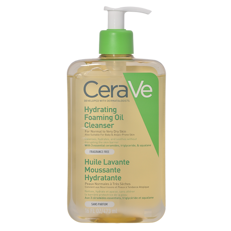 CeraVe Hydrating Foaming Oil Cleanser | 473 ml fra CeraVe på Mecindo.dk