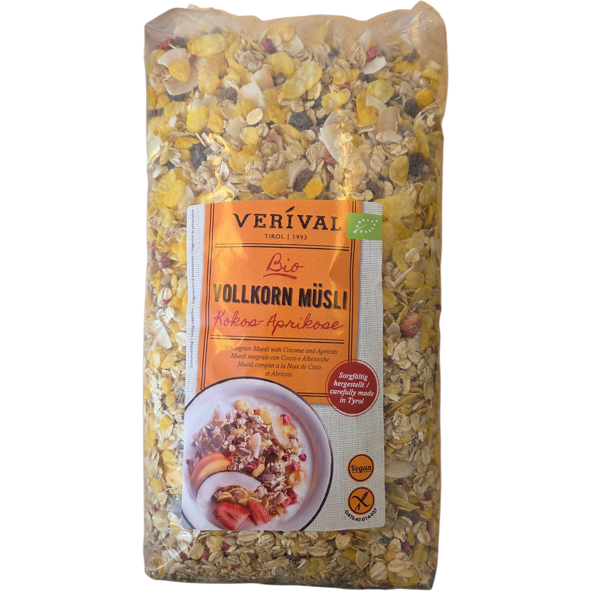Verival Müsli - Kokos-aprikos Økologisk | 1400 g fra Verival på Mecindo.dk