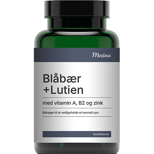 Mezina Blåbær og Lutein | 90 TAB fra Mezina på Mecindo.dk