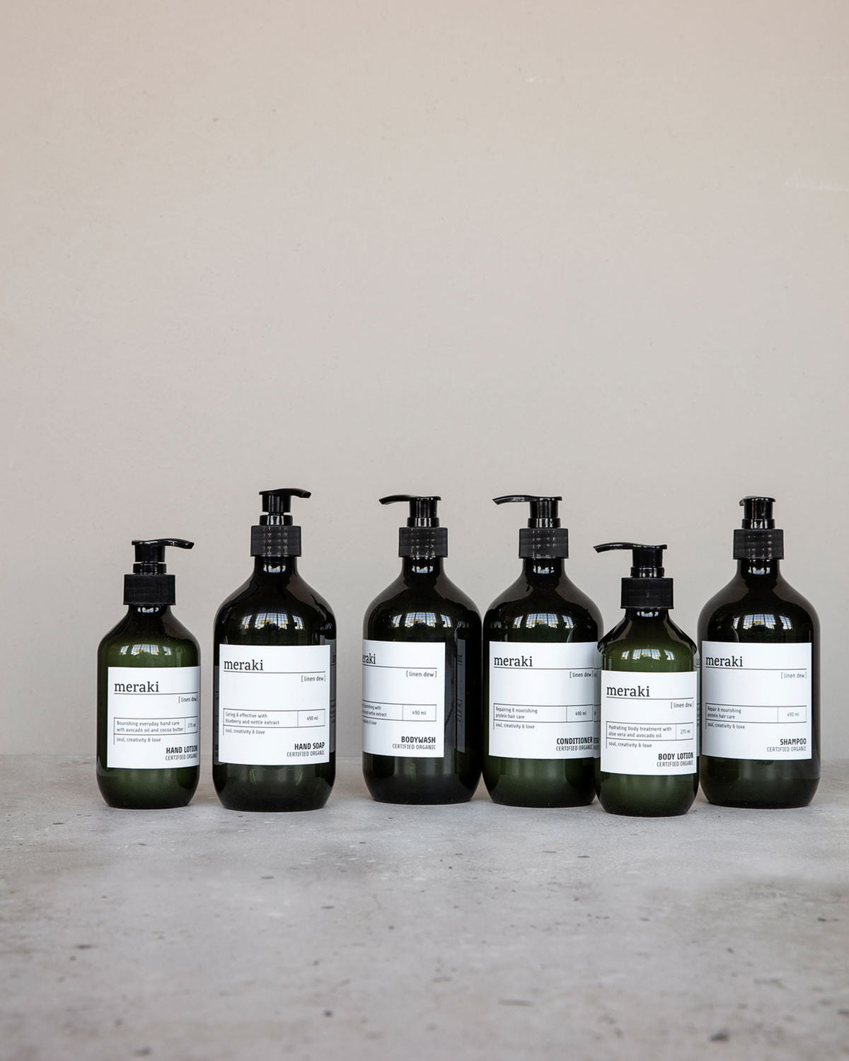 Meraki Håndsæbe Linen Dew | 490 ml fra Meraki på Mecindo.dk