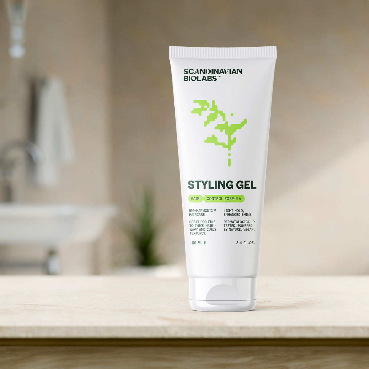 Scandinavian Biolabs Hair Styling Gel | 100 ml fra Scandinavian Biolabs på Mecindo.dk