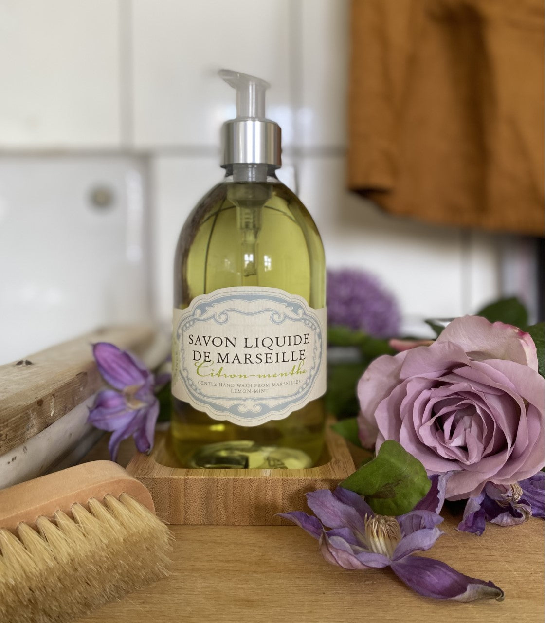 Savon De Marseille Håndsæbe - Citron / Mynte | 500 ml fra Savon De Marseille på Mecindo.dk