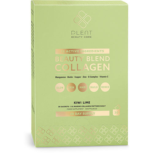 Plent Beauty Blend Collagen 30 X 5 Gr | Kiwi Lime fra Plent på Mecindo.dk