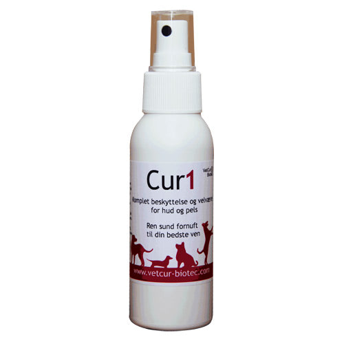 Cur1 Spray T.hund Hud & Pelspleje | 100 ml fra Mecindo.dk på Mecindo.dk