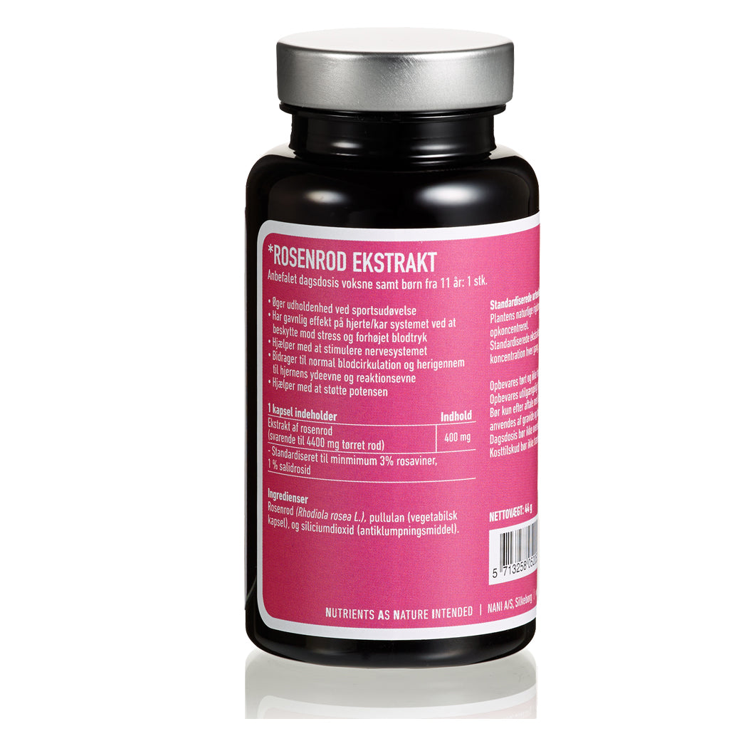 Nani Rosenrod Ekstrakt | 60 kapsler fra Nani på Mecindo.dk
