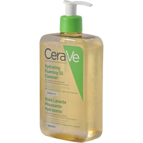 CeraVe Hydrating Foaming Oil Cleanser | 473 ml fra CeraVe på Mecindo.dk