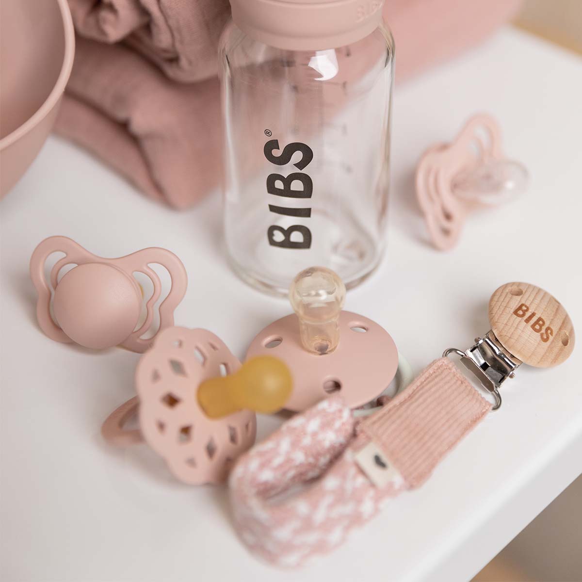 BIBS Boheme Latex Size 2 Woodchuck/Blush 2 PACK fra BIBS på Mecindo.dk